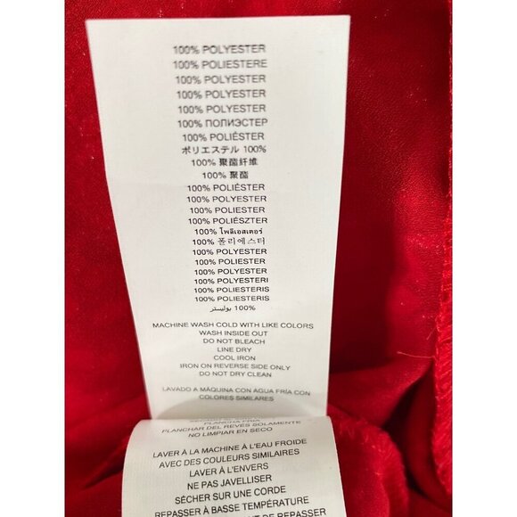 MICHAEL Michael Kors Red Metallic Cold-Shoulder Dress, NWT $165 Women's Size XL - Picture 12 of 13